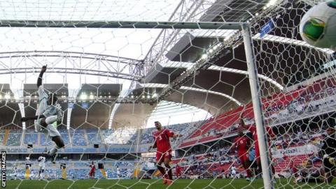 Aminu Umar scores against Cuba