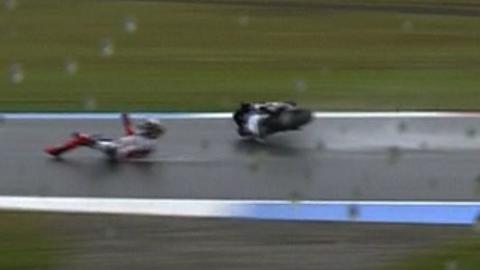 World champion Jorge Lorenzo falls at Assen