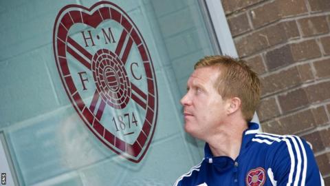 Hearts manager Gary Locke