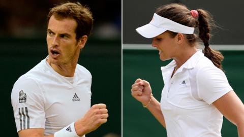 Andy Murray and Laura Robson