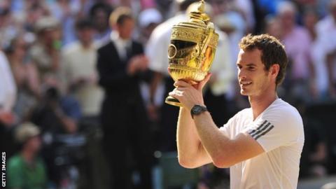 Wimbledon champion Andy Murray