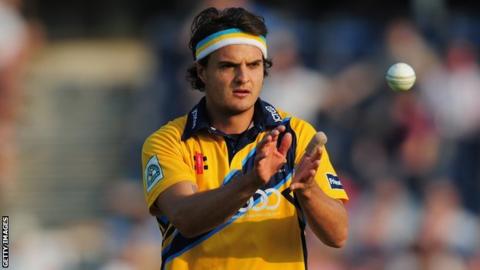 Yorkshire bowler Jack Brooks