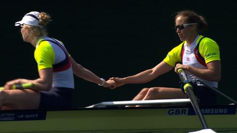 Polly Swann & Helen Glover (right)