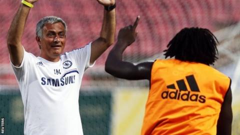 Jose Mourinho (left) and Romelu Lukaku