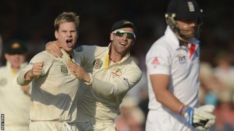 Steven Smith celebrates