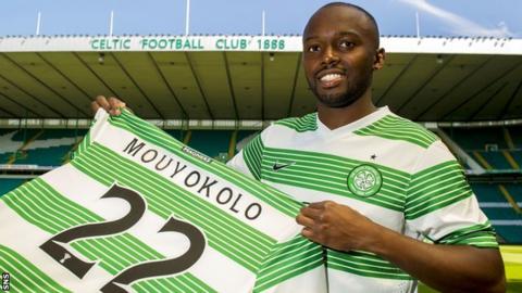 Celtic defender Steven Mouyokolo