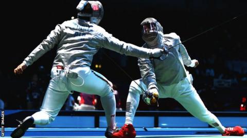 Britain's Games Honeybone in action at the 2012 Games