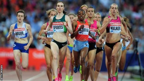 Laura Muir in the 1500m