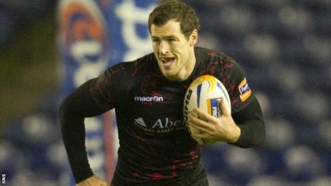 Edinburgh winger Tim Visser