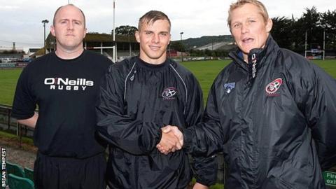 Ian Davies, Luke Jones and Josh Lewsey