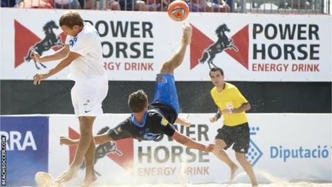 England beach soccer