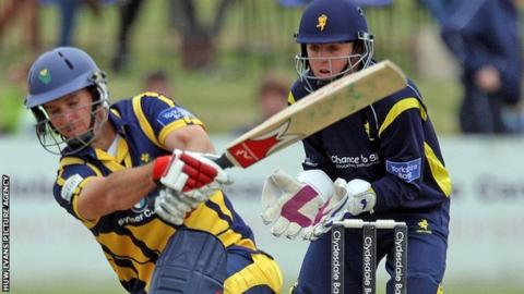 Jim Allenby bats for Glamorgan