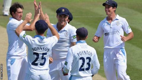 Derbyshire celebrate