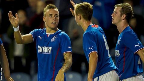 Barrie McKay opened the scoring at Ibrox