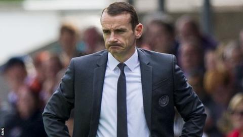 St Mirren manager Danny Lennon