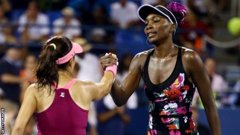 Jie Zheng and Venus Williams