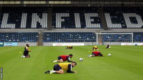 The Kop stand at Windsor Park