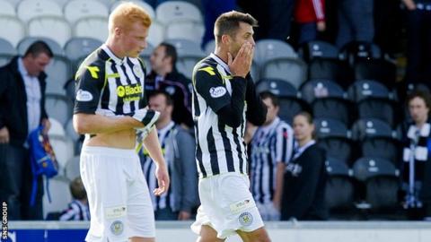 St Mirren lost 2-1 to Partick Thistle in Paisley