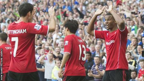Cardiff City Peter Whittingham and Frazier Campbell