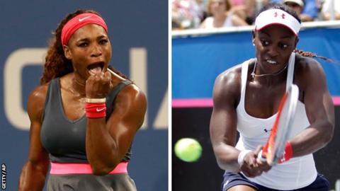 Serena Williams and Sloane Stephens