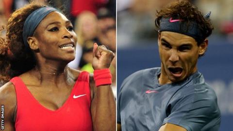Serena Williams and Rafael Nadal