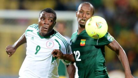 Nigeria played Ethiopia in January