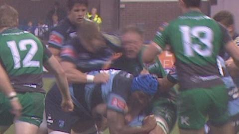 Bradley Davies' shoulder charge