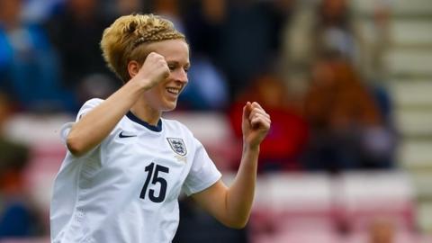 Natasha Dowie celebrates
