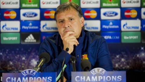 Barcelona coach Gerardo Martino