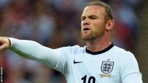 Wayne Rooney in action for England