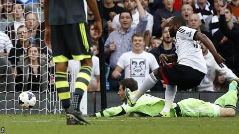 Fulham striker Darren Bent