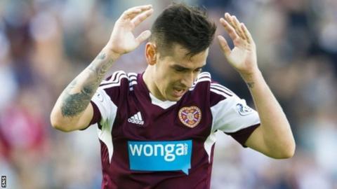 Hearts winger Jamie Walker