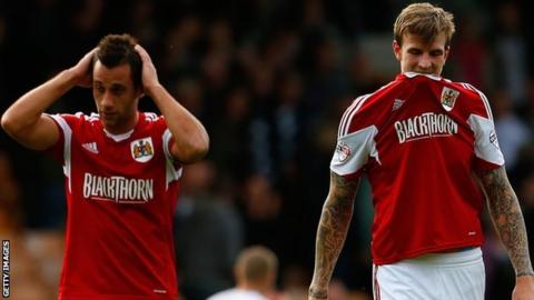 Aden Flint (r) and Sam Baldock after their 1-1 draw with Port Vale