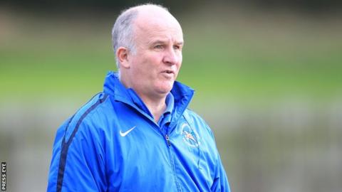 Ballinamallard manager Whitey Anderson