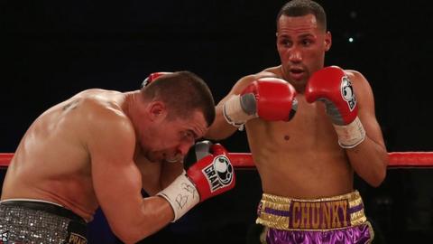 James DeGale (right) in action against Stjepan Bozic