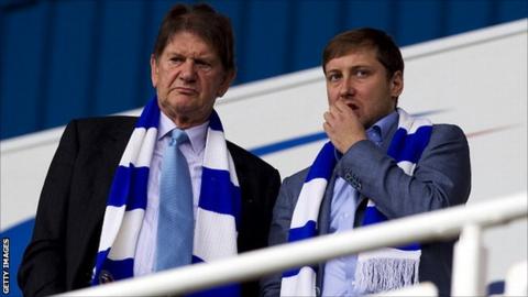 Sir John Madejski and Anton Zingarevich