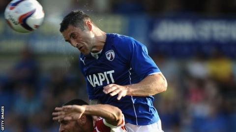 Chesterfield defender Matt Brown
