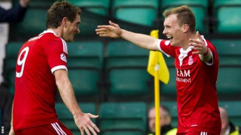 Aberdeen's Scott Vernon and Gregg Wylde