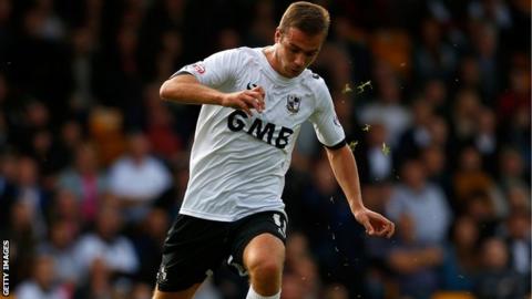 Port Vale striker Tom Pope