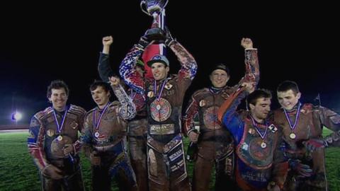 Somerset Rebels celebrate winning the Premier League title