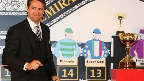 Michael Owen at the Melbourne Cup draw
