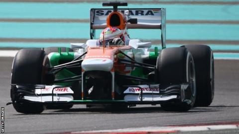 Force India's Paul Di Resta, who finished 6th