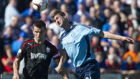 Rangers' Lee McCulloch and Forfar's Chris Templeman