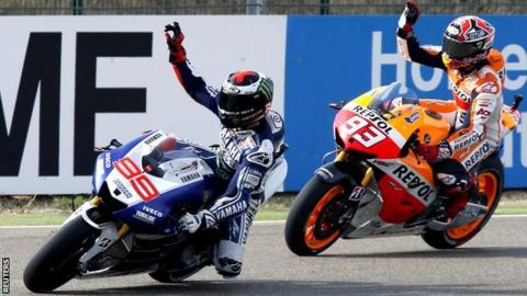 Jorje Lorenzo and Marc Marquez
