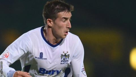 Bury winger Craig Jones