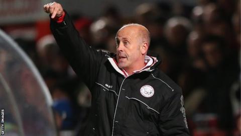Hereford United manager Martin Foyle