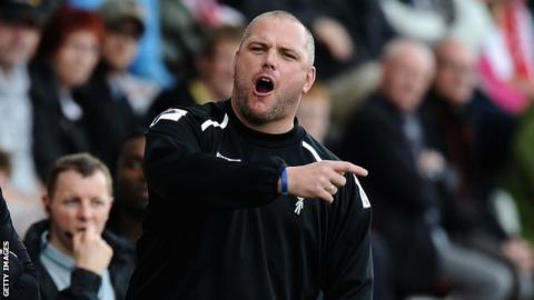 Morecambe manager Jim Bentley