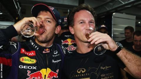 Christian Horner & Sebastian Vettel