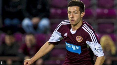Hearts midfielder Jason Holt