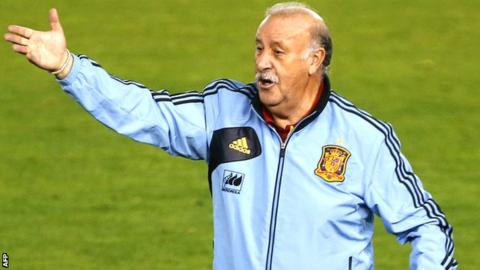 Spain coach Vicente Del Bosque